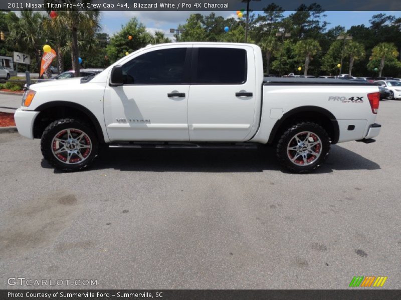 Blizzard White / Pro 4X Charcoal 2011 Nissan Titan Pro-4X Crew Cab 4x4