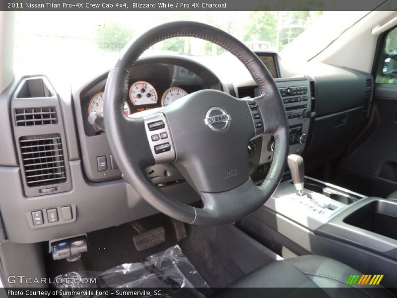 Blizzard White / Pro 4X Charcoal 2011 Nissan Titan Pro-4X Crew Cab 4x4