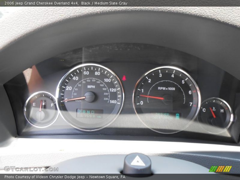 Black / Medium Slate Gray 2006 Jeep Grand Cherokee Overland 4x4