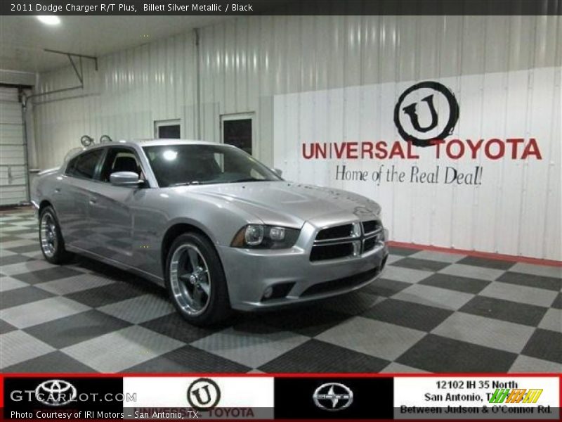 Billett Silver Metallic / Black 2011 Dodge Charger R/T Plus