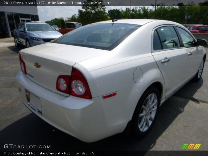 White Diamond Tricoat / Cocoa/Cashmere 2011 Chevrolet Malibu LTZ