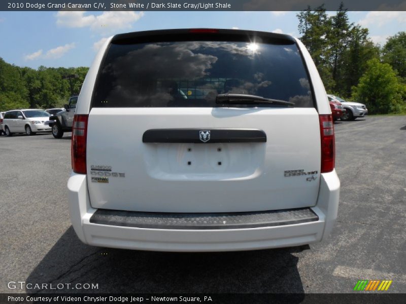 Stone White / Dark Slate Gray/Light Shale 2010 Dodge Grand Caravan C/V