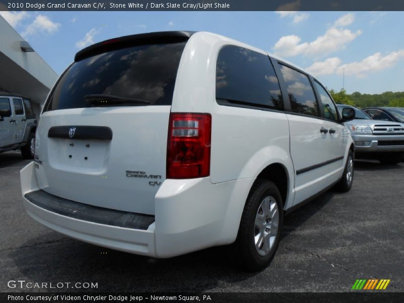 Stone White / Dark Slate Gray/Light Shale 2010 Dodge Grand Caravan C/V