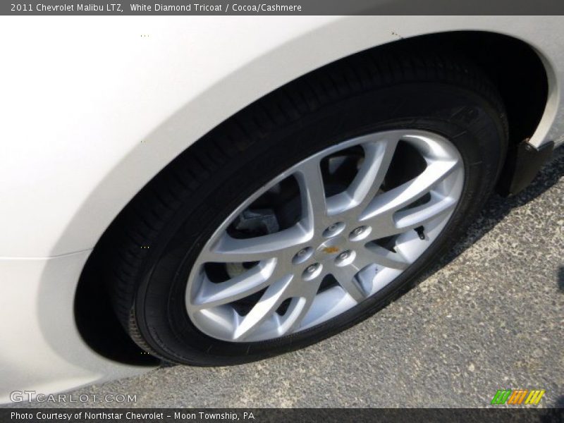White Diamond Tricoat / Cocoa/Cashmere 2011 Chevrolet Malibu LTZ
