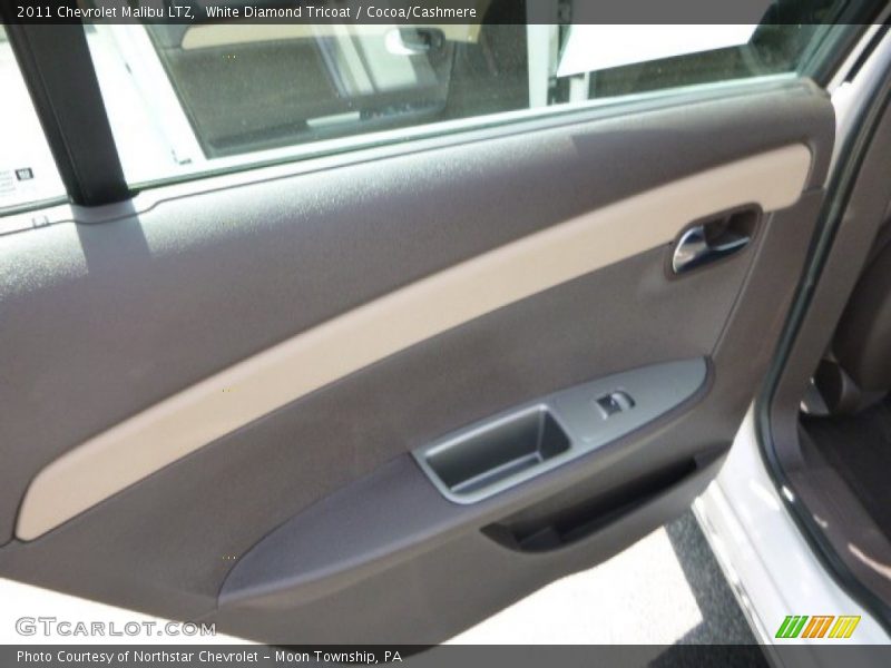 White Diamond Tricoat / Cocoa/Cashmere 2011 Chevrolet Malibu LTZ