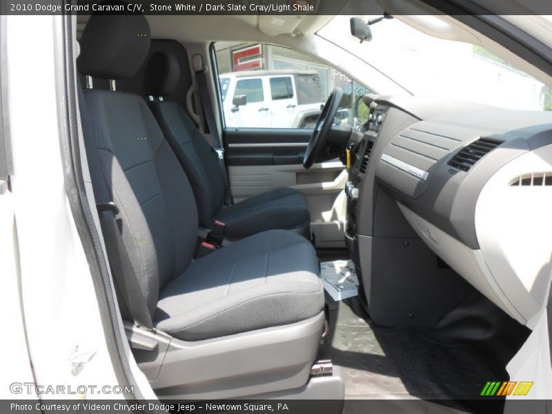 Stone White / Dark Slate Gray/Light Shale 2010 Dodge Grand Caravan C/V