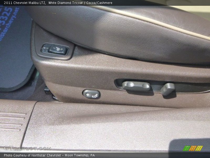 White Diamond Tricoat / Cocoa/Cashmere 2011 Chevrolet Malibu LTZ