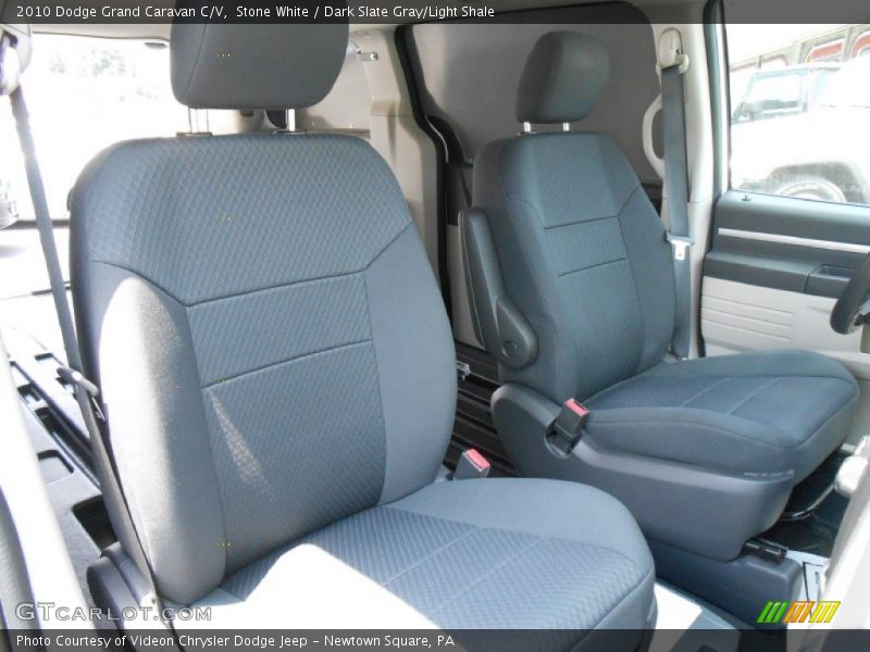 Stone White / Dark Slate Gray/Light Shale 2010 Dodge Grand Caravan C/V