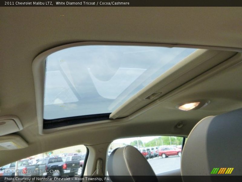 White Diamond Tricoat / Cocoa/Cashmere 2011 Chevrolet Malibu LTZ
