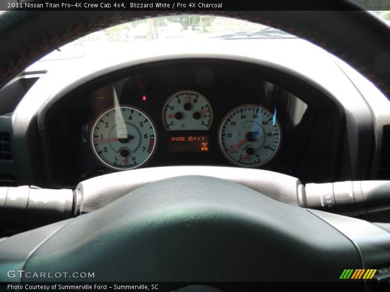 Blizzard White / Pro 4X Charcoal 2011 Nissan Titan Pro-4X Crew Cab 4x4