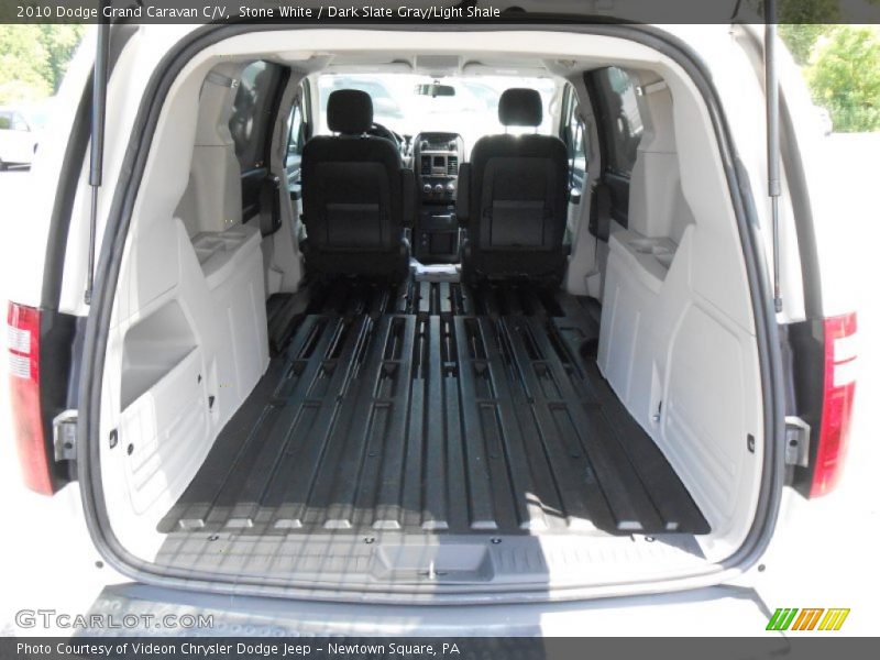 Stone White / Dark Slate Gray/Light Shale 2010 Dodge Grand Caravan C/V