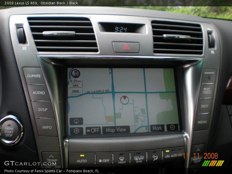 Obsidian Black / Black 2009 Lexus LS 460