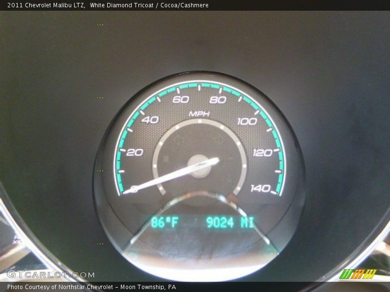 White Diamond Tricoat / Cocoa/Cashmere 2011 Chevrolet Malibu LTZ