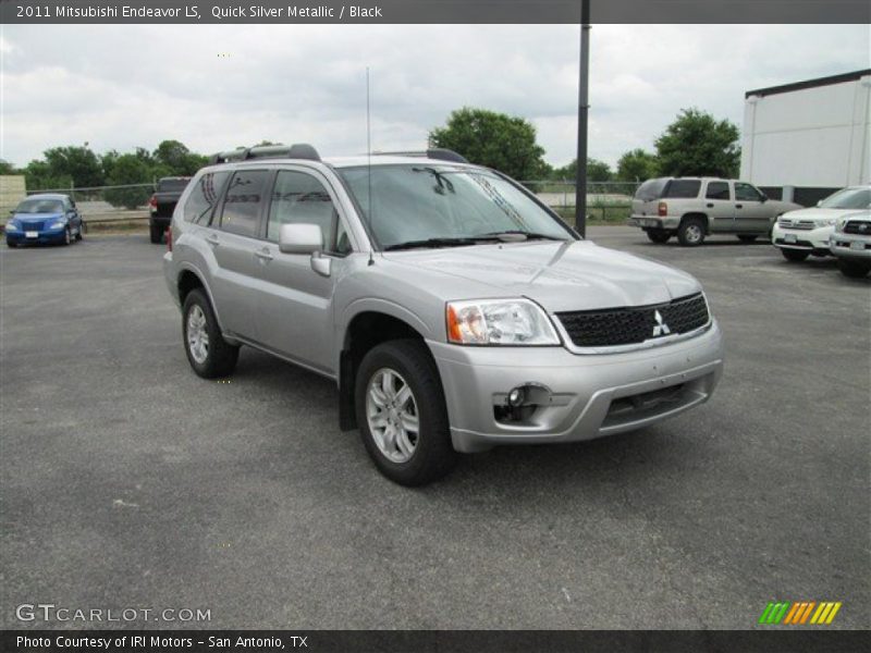 Quick Silver Metallic / Black 2011 Mitsubishi Endeavor LS