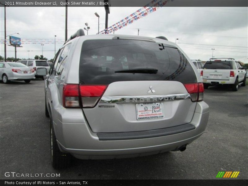 Quick Silver Metallic / Black 2011 Mitsubishi Endeavor LS