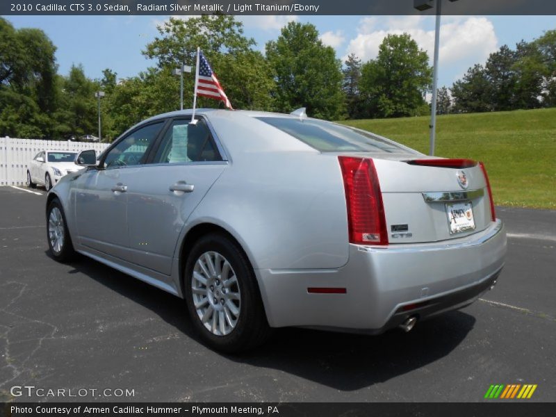 Radiant Silver Metallic / Light Titanium/Ebony 2010 Cadillac CTS 3.0 Sedan