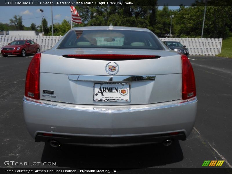 Radiant Silver Metallic / Light Titanium/Ebony 2010 Cadillac CTS 3.0 Sedan