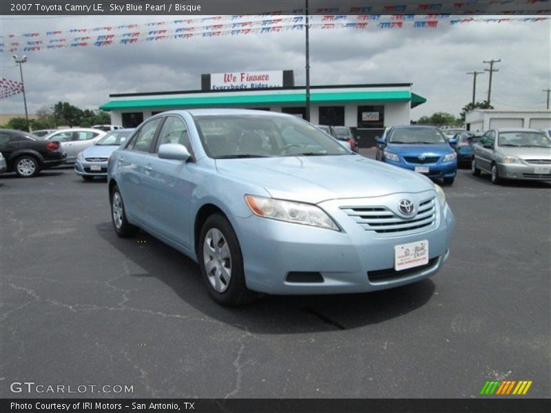 Sky Blue Pearl / Bisque 2007 Toyota Camry LE