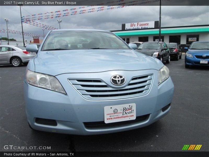 Sky Blue Pearl / Bisque 2007 Toyota Camry LE