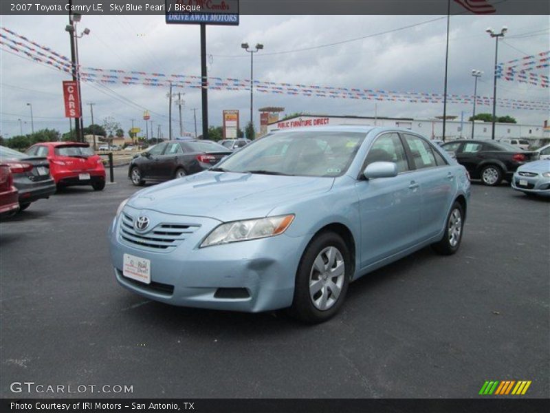 Sky Blue Pearl / Bisque 2007 Toyota Camry LE