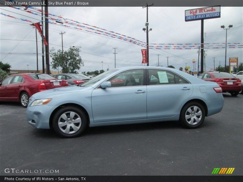Sky Blue Pearl / Bisque 2007 Toyota Camry LE