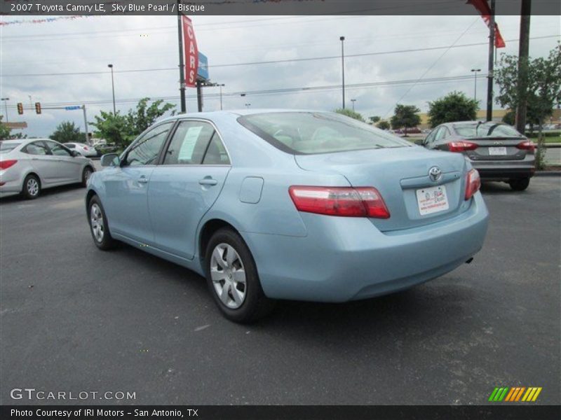 Sky Blue Pearl / Bisque 2007 Toyota Camry LE