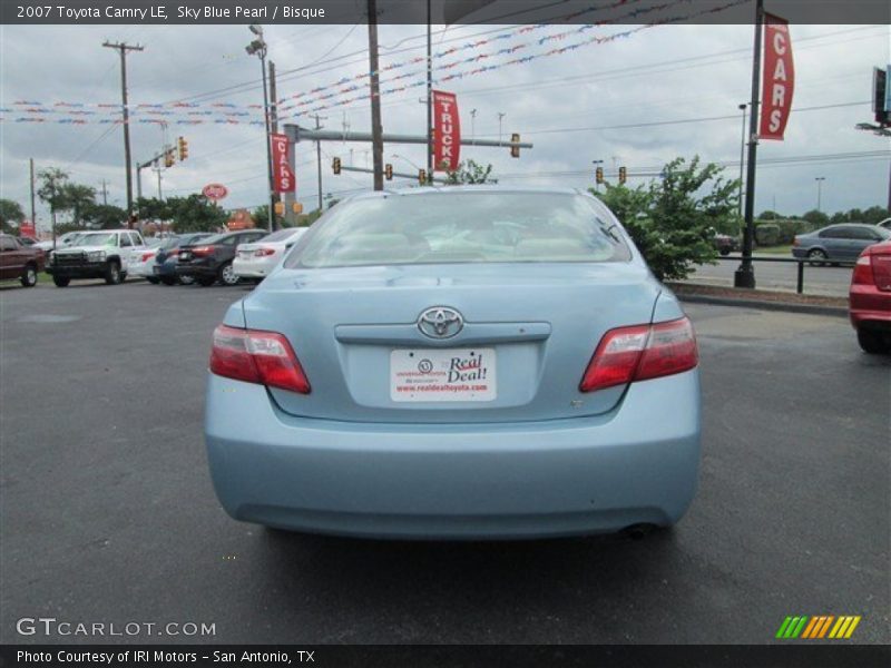 Sky Blue Pearl / Bisque 2007 Toyota Camry LE