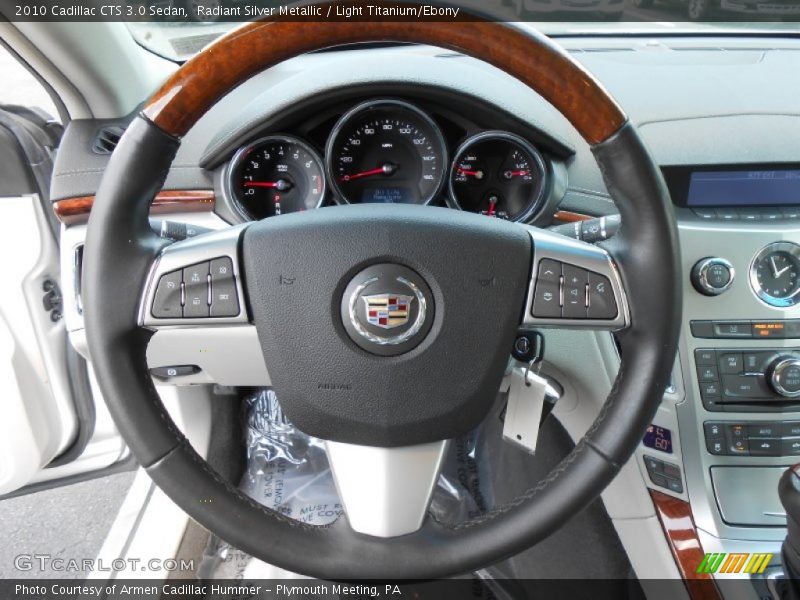 Radiant Silver Metallic / Light Titanium/Ebony 2010 Cadillac CTS 3.0 Sedan
