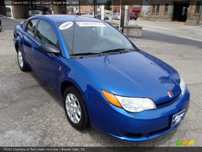 Bright Blue / Blue 2003 Saturn ION 2 Quad Coupe