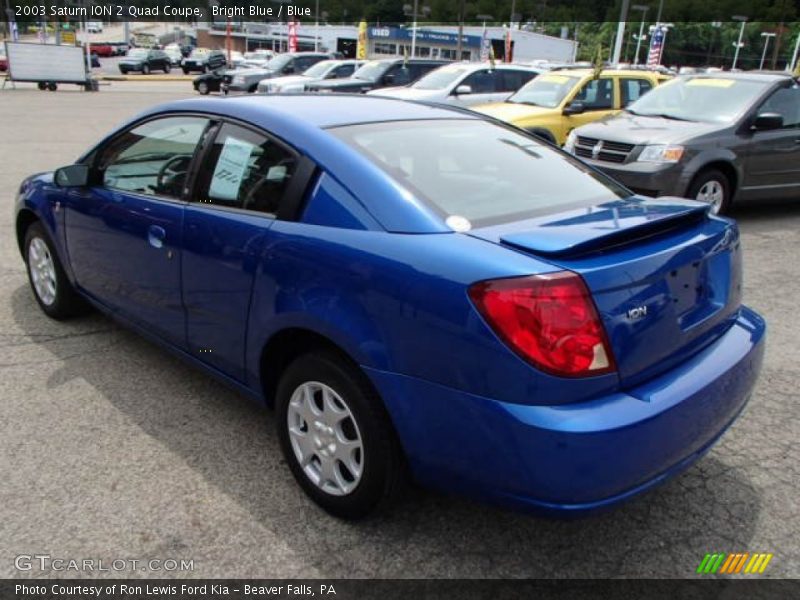 Bright Blue / Blue 2003 Saturn ION 2 Quad Coupe