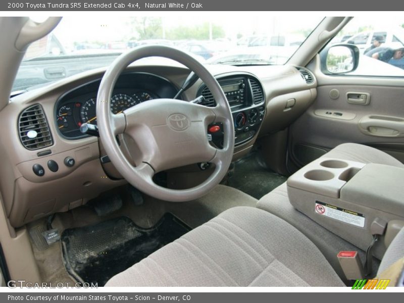 Natural White / Oak 2000 Toyota Tundra SR5 Extended Cab 4x4