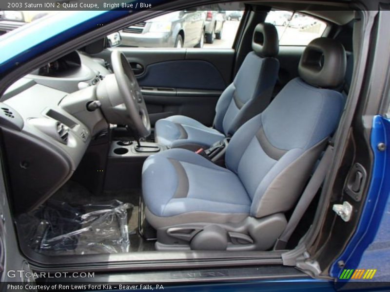 Front Seat of 2003 ION 2 Quad Coupe