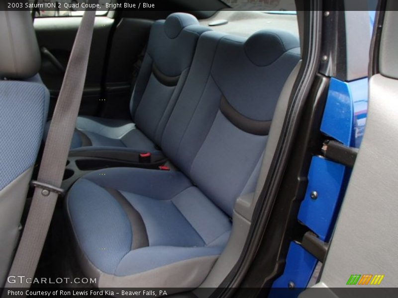 Rear Seat of 2003 ION 2 Quad Coupe