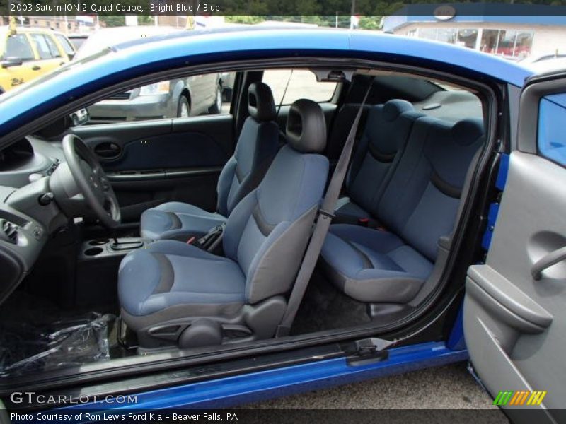  2003 ION 2 Quad Coupe Blue Interior