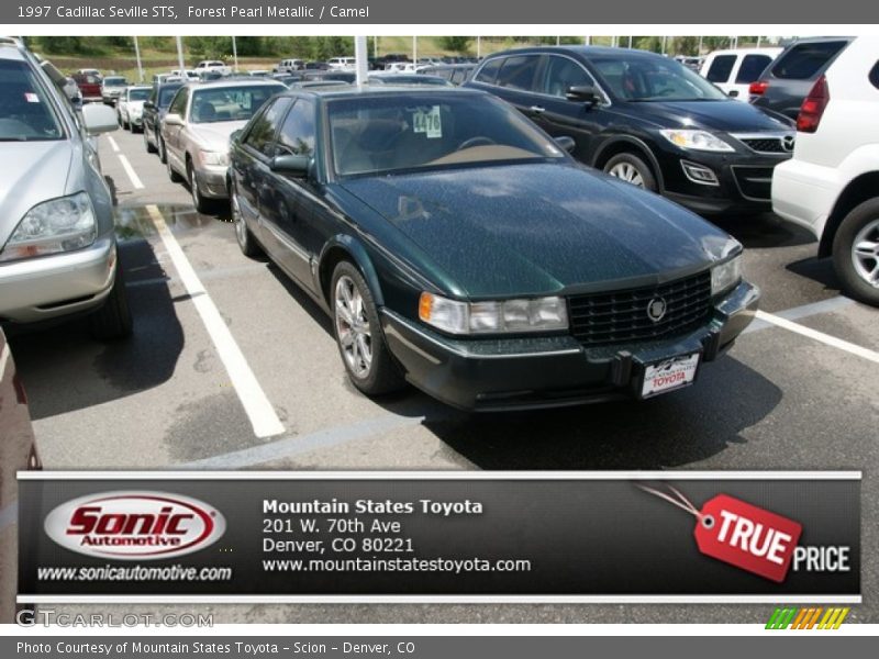 Forest Pearl Metallic / Camel 1997 Cadillac Seville STS