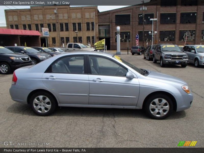 Ice Blue / Gray 2007 Kia Spectra EX Sedan