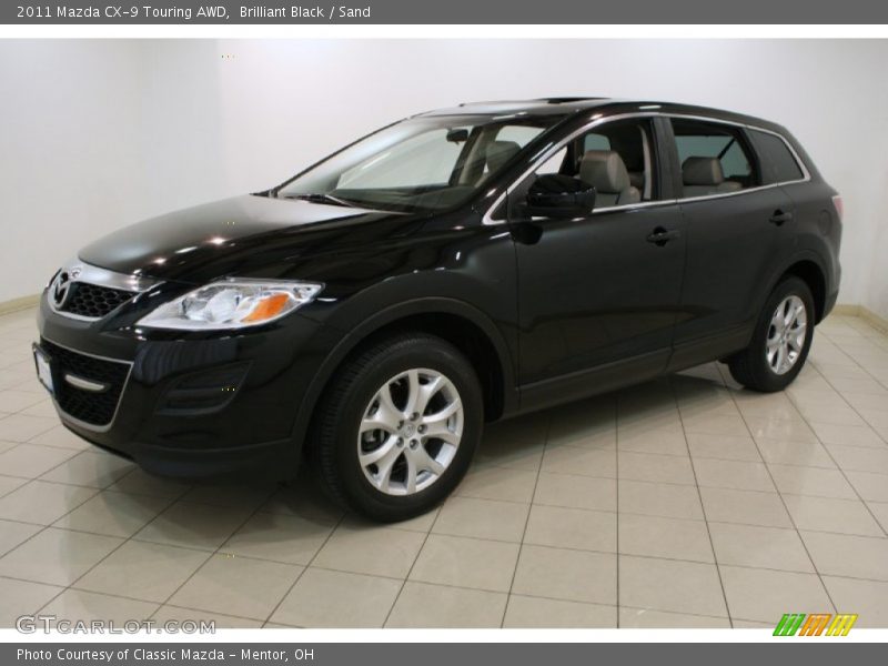 Brilliant Black / Sand 2011 Mazda CX-9 Touring AWD