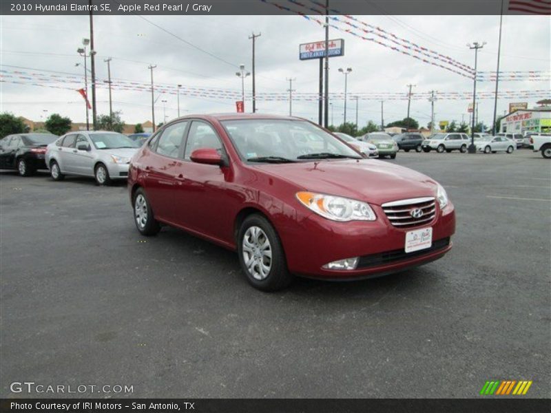 Apple Red Pearl / Gray 2010 Hyundai Elantra SE