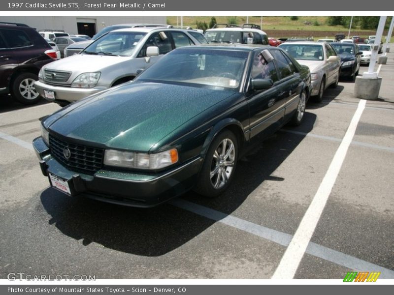 Forest Pearl Metallic / Camel 1997 Cadillac Seville STS