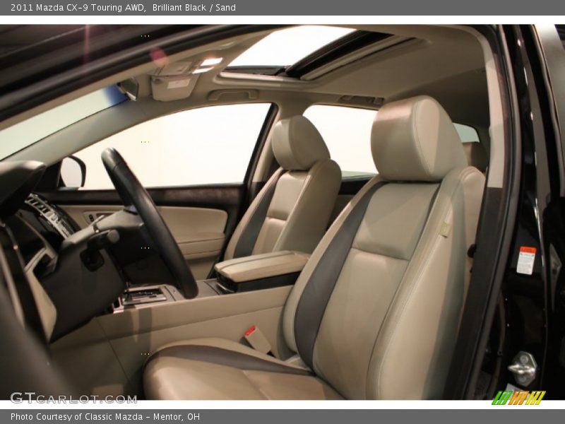 Brilliant Black / Sand 2011 Mazda CX-9 Touring AWD
