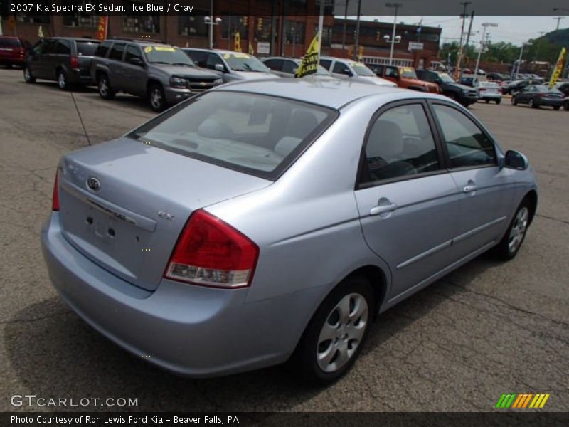 Ice Blue / Gray 2007 Kia Spectra EX Sedan