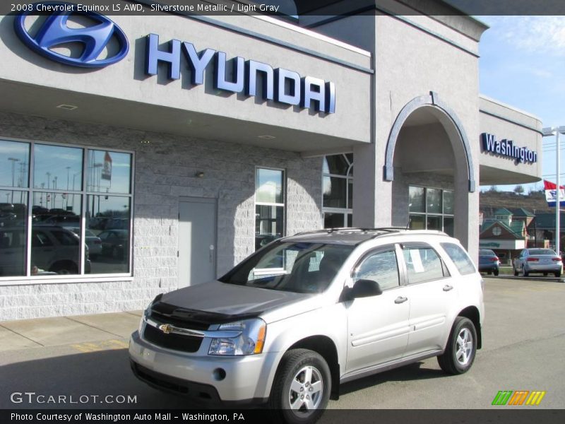 Silverstone Metallic / Light Gray 2008 Chevrolet Equinox LS AWD