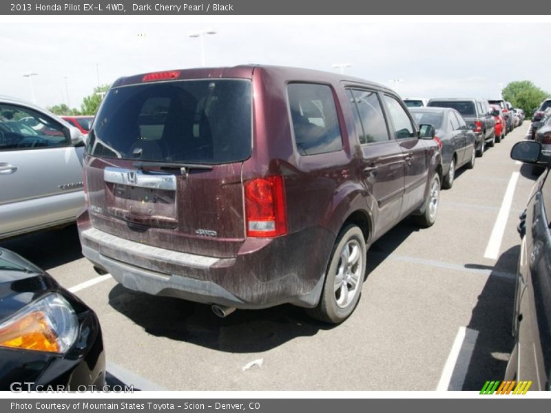 Dark Cherry Pearl / Black 2013 Honda Pilot EX-L 4WD