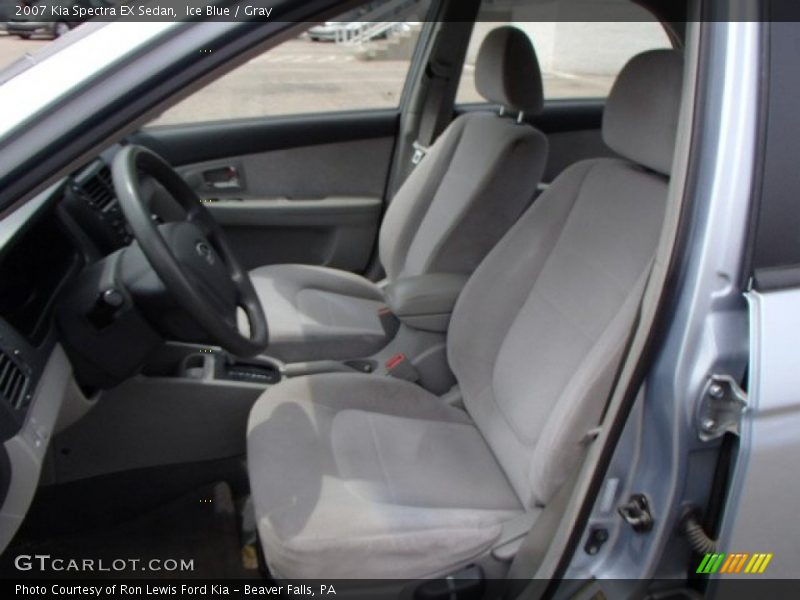 Ice Blue / Gray 2007 Kia Spectra EX Sedan