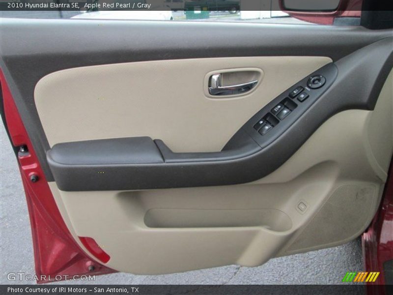 Apple Red Pearl / Gray 2010 Hyundai Elantra SE