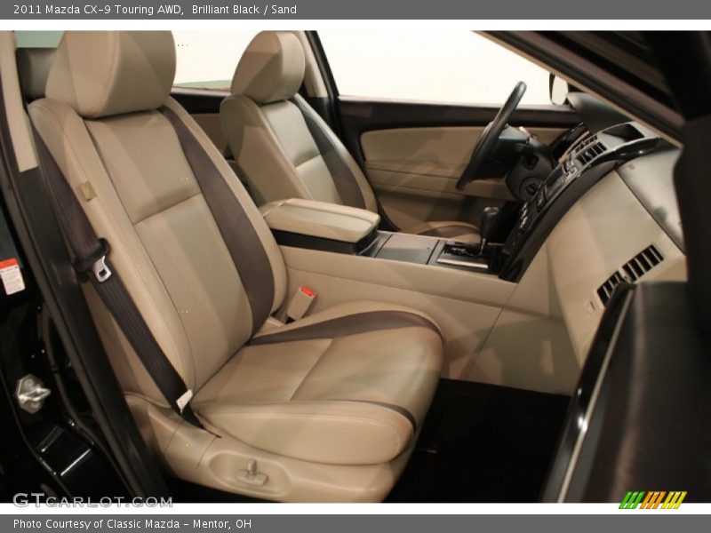Brilliant Black / Sand 2011 Mazda CX-9 Touring AWD
