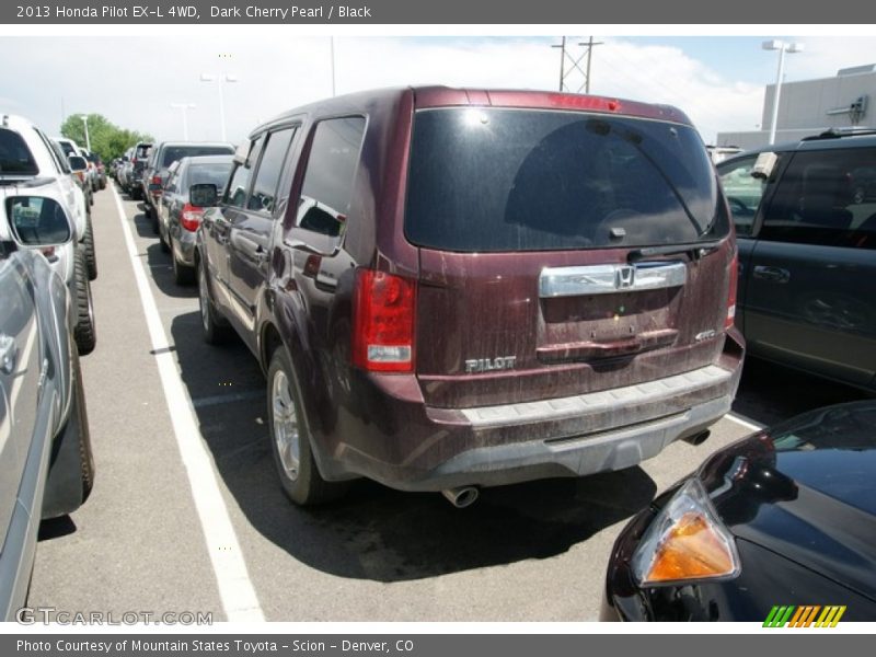 Dark Cherry Pearl / Black 2013 Honda Pilot EX-L 4WD