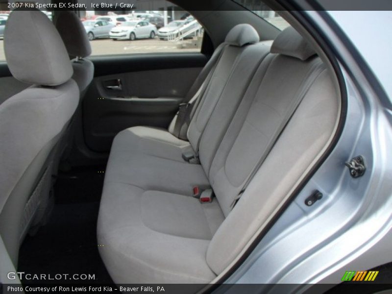 Ice Blue / Gray 2007 Kia Spectra EX Sedan