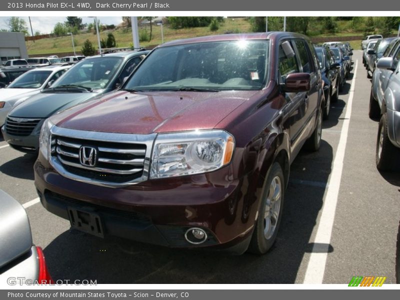Dark Cherry Pearl / Black 2013 Honda Pilot EX-L 4WD