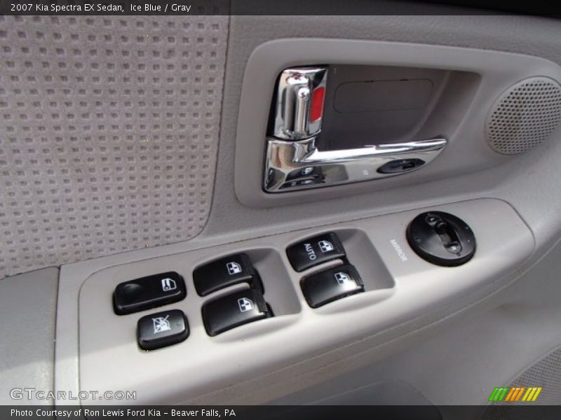 Ice Blue / Gray 2007 Kia Spectra EX Sedan
